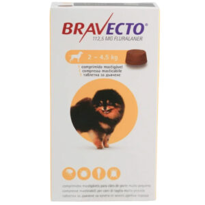 MSD - BRAVECTO, 1 таблетка за кучета 2–4.5 кг