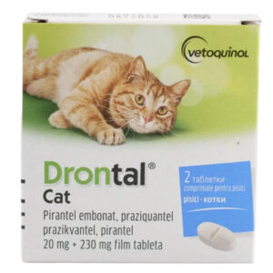 VETOQUINOL - DRONTAL - обезпаразитяване за котки, 2 таблетки